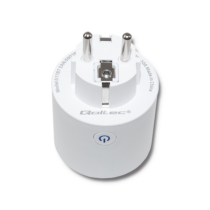 Qoltec smart socket Wi-Fi, white