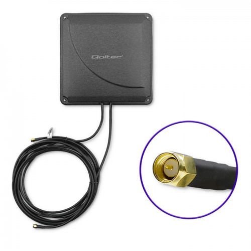 Qoltec antenna 4G LTE dual MIMO booster 35 dBi 50W 2*SMA male