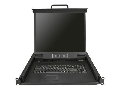 StarTech 8 port rackmount KVM console w/ 6ft cables, integrated KVM switch w/ 19&quot; LCD monitor, fully featured 1U LCD KVM drawer- OSD KVM, USB + VGA support