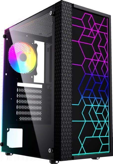 Gembird computer case Fornax 2500 ATX - ARGB backlight, black