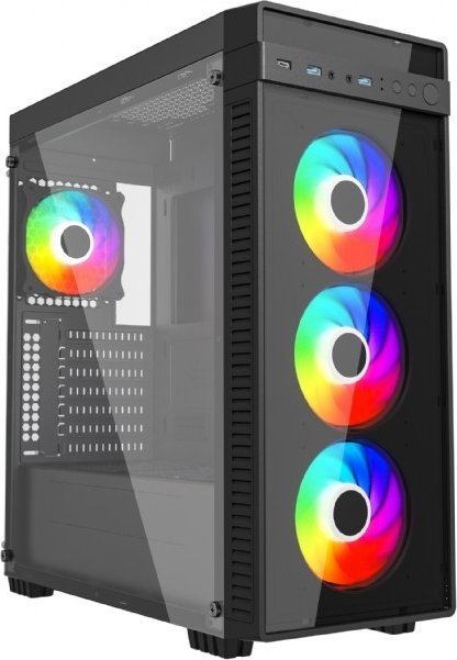 Gembird midi-tower computer case Fornax K700 ATX, black