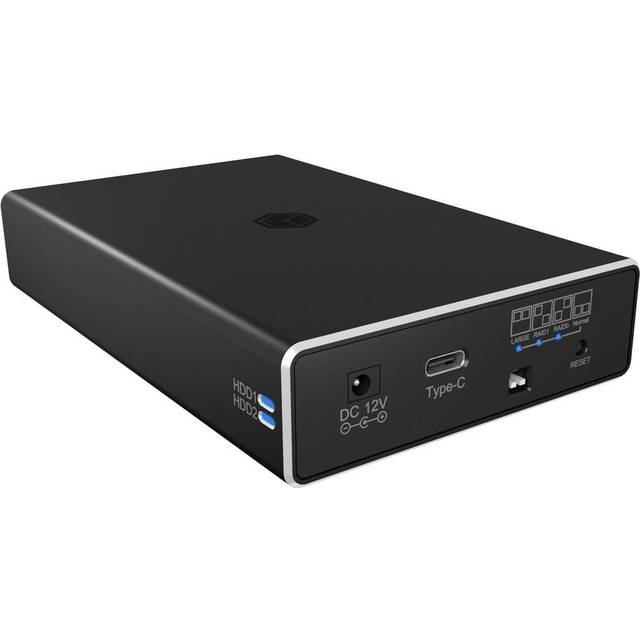 Icy box external RAID enclosure for 2*2.5 SATA I/II/III SSD &amp; HDD