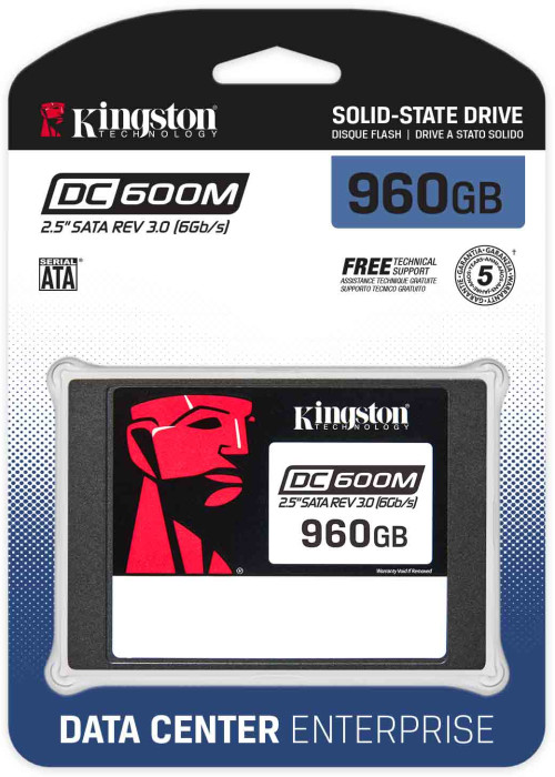 Kingston 960GB DC600M 2.5&quot; SATA3 mixed-use data center SSD for enterprise servers &amp; NAS (VMWare ready)
