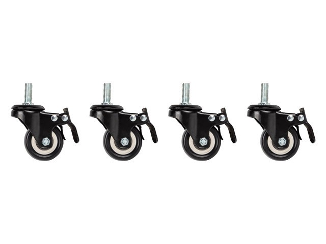 Lanberg  castors x4 with thread &amp; brake for wall mounting 19&quot; cabinets