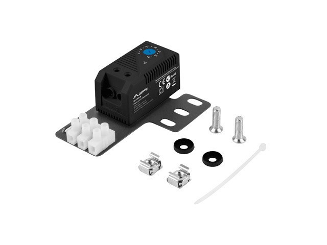 Lanberg closed-loop thermostat 10A with ear &amp; terminal block Black