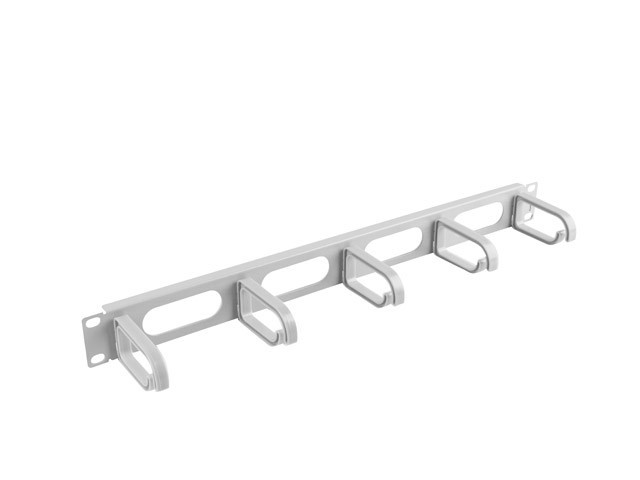 Lanberg 19&quot; 1U kaablihoidja, 5 rõngast, tüüp B, hall