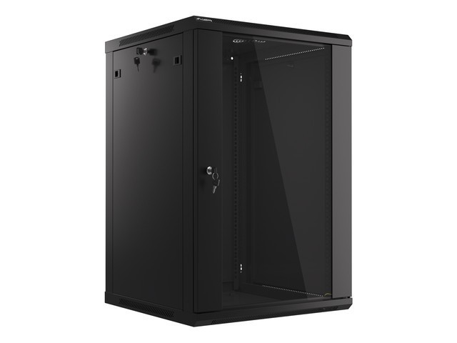 Lanberg wall-mounted rack 19&quot; demounted flat pack 18U/600*600mm, black