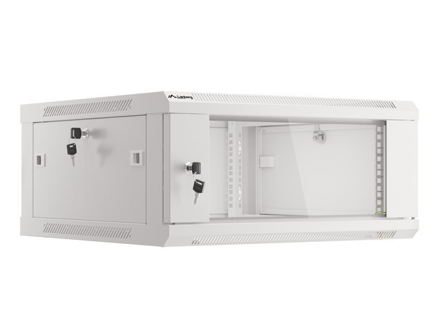 Lanberg wall-mounted rack 19&quot; demounted flat pack 4U/600*600mm, gray