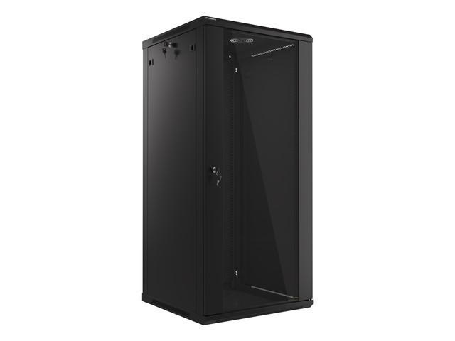 Lanberg wall-mounted rack 19&quot; demounted flat pack 27U/600*600mm, black
