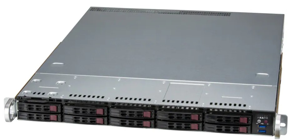 Supermicro 1U 10x2.5&quot; hot-swap SAS3/SATA/NVMe drive, 2*800W