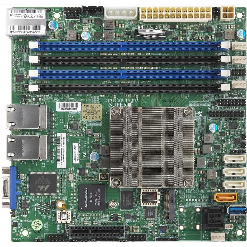 Supermicro A2SDI-4C-HLN4F-O motherboard embedded denverton mini-ITX 4-core