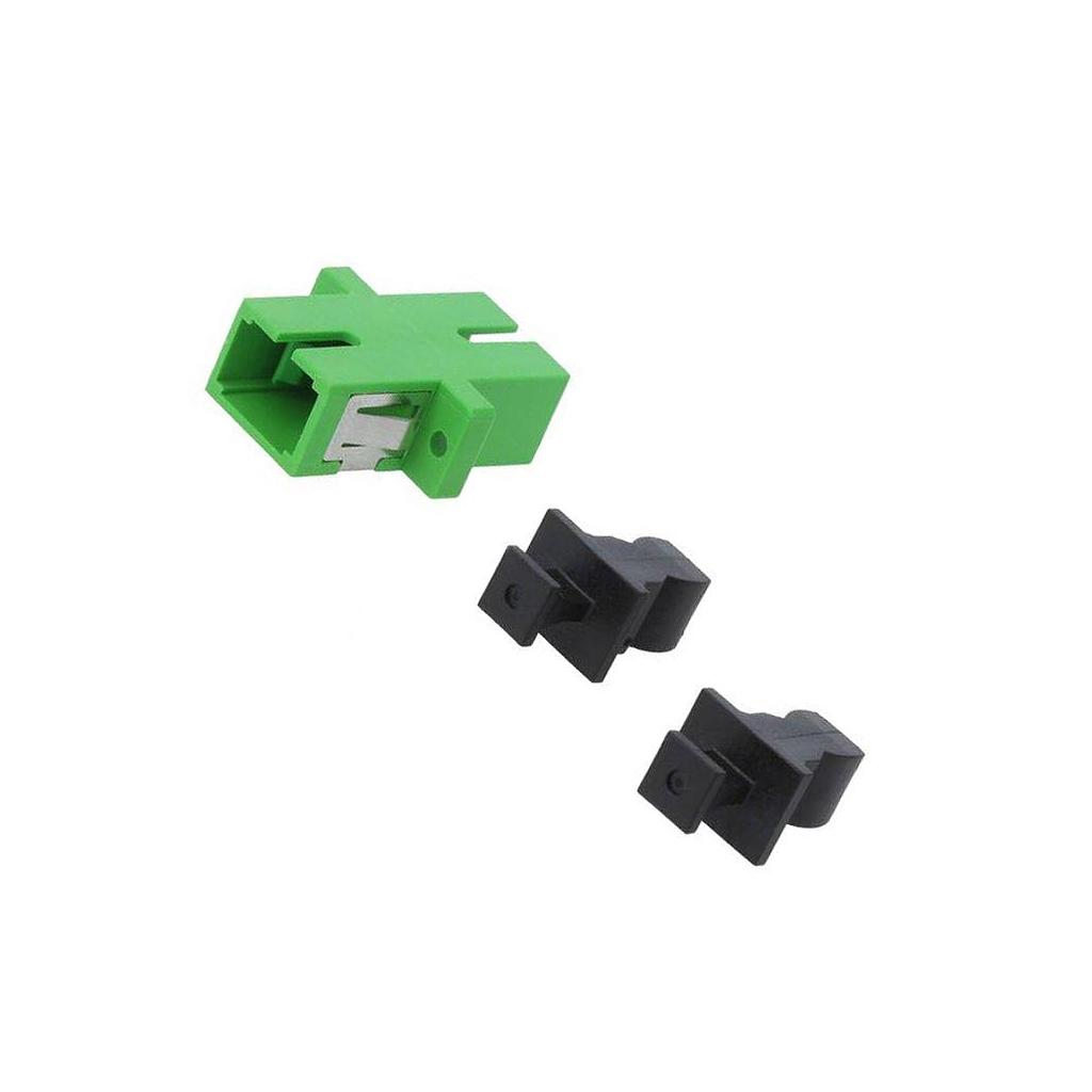 Fibrain SC APC, simplex, flange, green