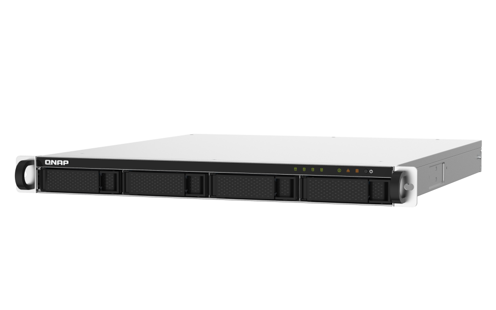 QNAP 4 bay high-speed SMB rackmount NAS with two 10GbE &amp; 2.5GbE ports