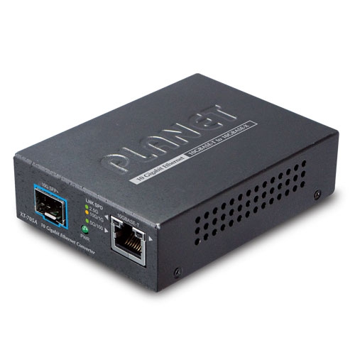 Planet 10G/5G/2.5G/1G/100M copper to 10GBASE-X SFP+ media converter