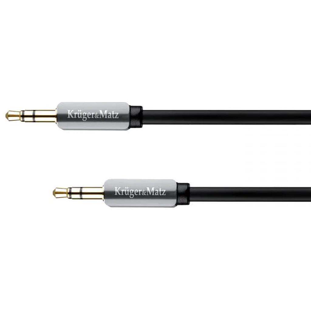 3.5mm stereo pistik-3.5mm stereo pistik kaabel 1.8m K&amp;M, must