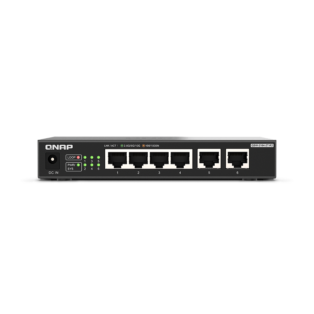 QNAP unmanaged switch 4*2.5GbE RJ45 &amp; 2*10GbE RJ45