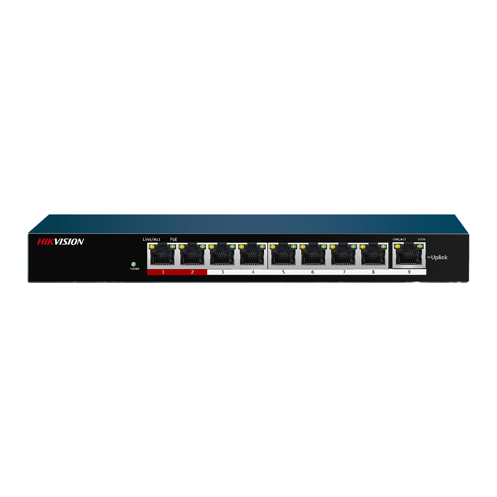 Hikvision switch PoE 8 porti 100Mbps,1*RJ45 115W
