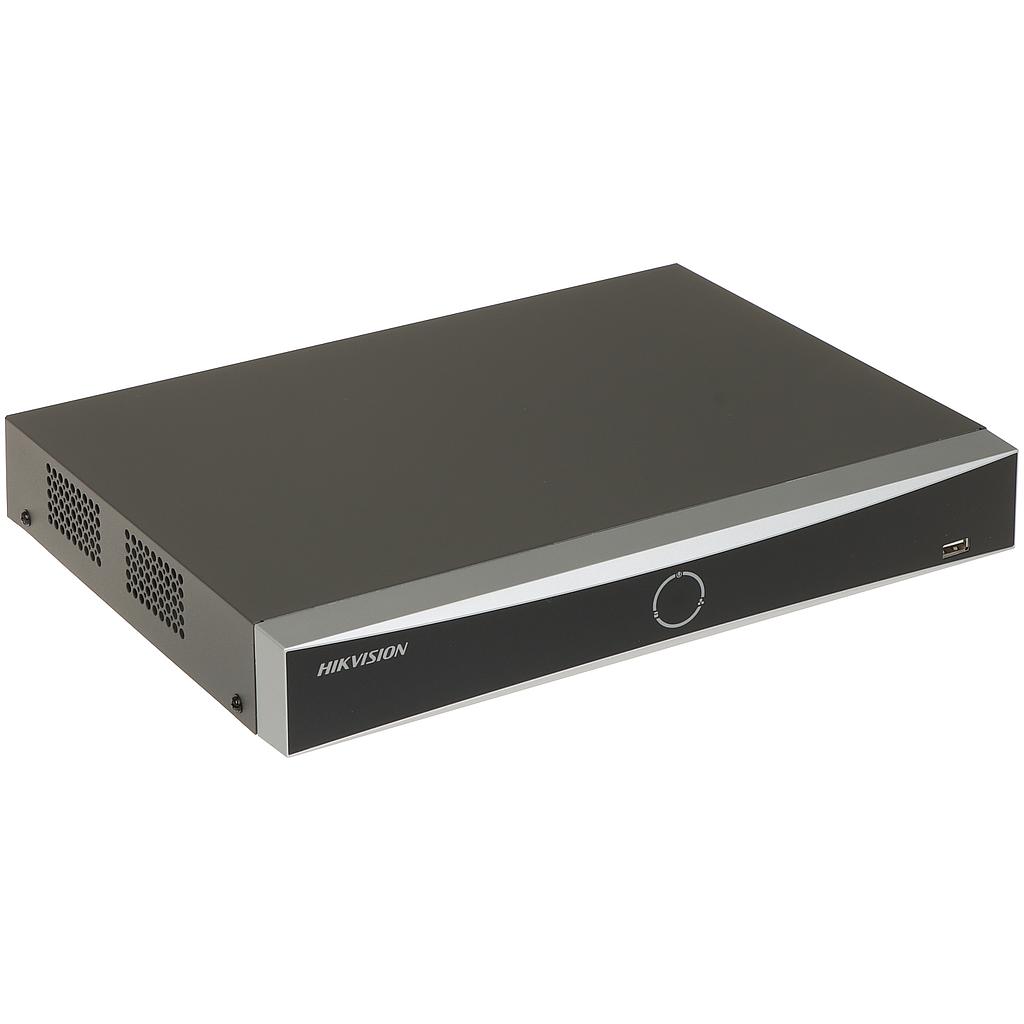 Hikvision Acusense NVR 4 kanalit, PoE, alarm I/O 4/1, 4K