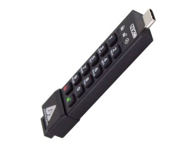 Apricorn USB flash drive Aegis secure key 3NXC - USB 3.1 Gen 1 - 32GB - black