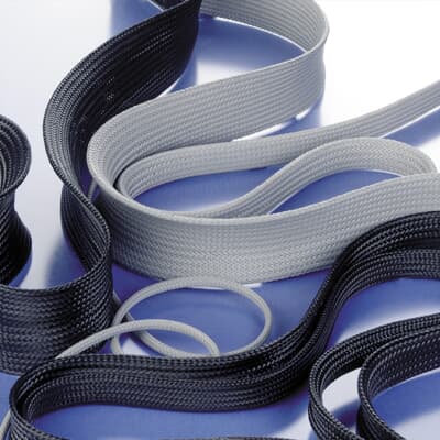 ABB PMA Braided hose,PA6.6,125°C,UL,bl, 100m