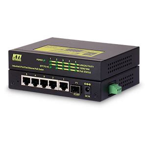 KTI industrial 5-port L2 Fast Ethernet switch with SFP slot