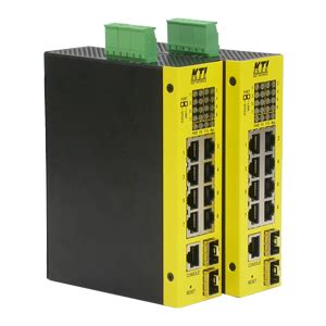 KTI industrial managed 10-port L2 Gigabit Ethernet PoE+ switch with 2 dual-speed SFP slots