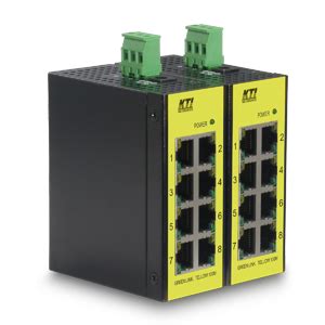 KTI industrial 8-port L2 unmanaged FE switch