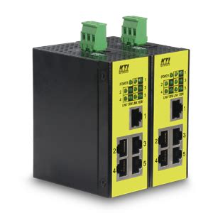 KTI industrial 5-port L2 unmanaged FE switch