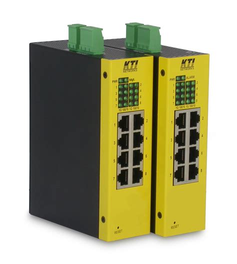 KTI industrial 8-port L2 unmanaged GE switch