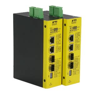 KTI industrial managed multi-function GbE media converter with PoE+ support
