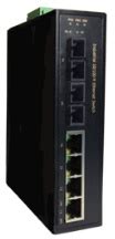 Barox industrial L2 unmanaged 6-port FE switch, 4*FE, 2*100FX-SM, SC duplex, DIN rail, wall mountable