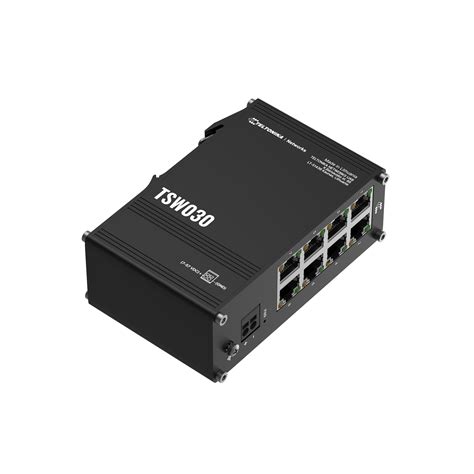 Teltonika industrial unmanaged 8-port FE switch, DIN rail
