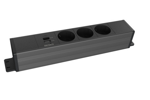 Lauaalune toitepaneel, 3 pesa, 1*21W A+C USB