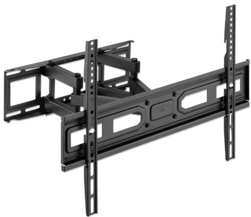 Manhattan full-motion TV wall mount with post-leveling adjustment, for 37&quot; to 80&quot;