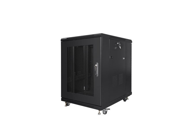 Lanberg 19&quot; free-standing rack cabinet, 15U/600*800 with mesh door (flat pack), black