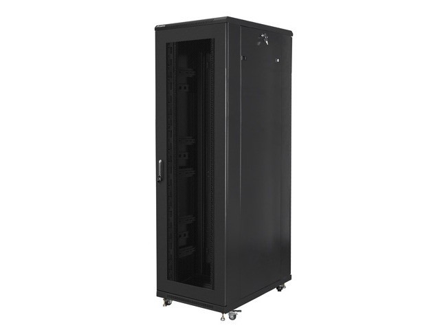 Lanberg 19&quot; free-standing rack cabinet, 42U/800*1000 with mesh door (flat pack), black