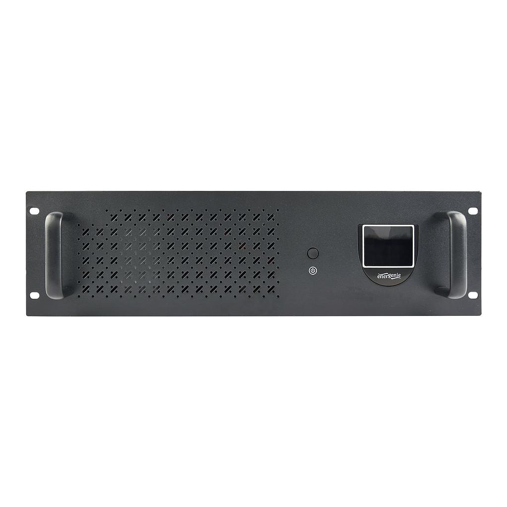 Energenie by Gembird line-interactive UPS 2000VA/1200W, 2*Schuko 3*IEC 230V out, 3.4U rackmountable, USB, LCD display
