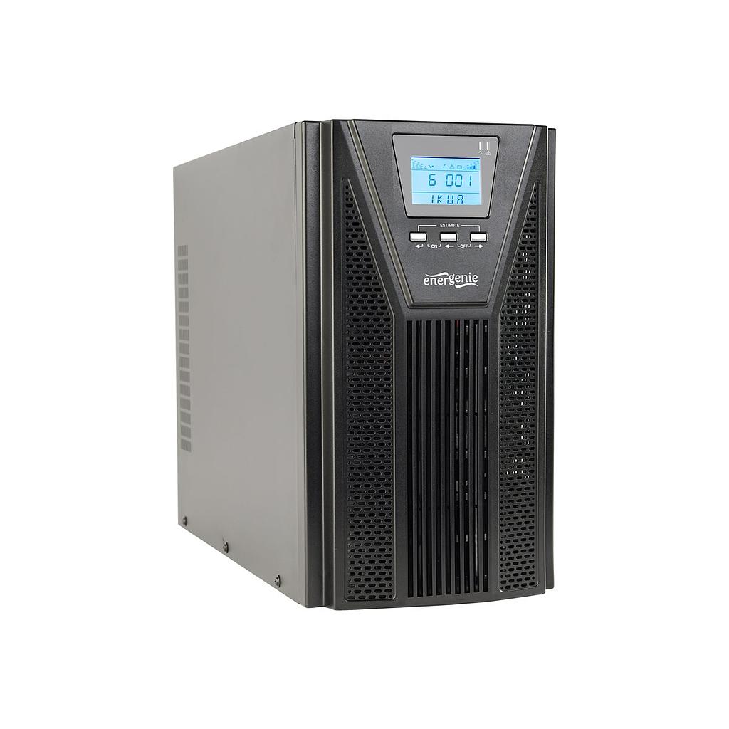Energenie by Gembird online UPS 3000VA/2700W, 2*Schuko + 3*IEC socket, LCD display