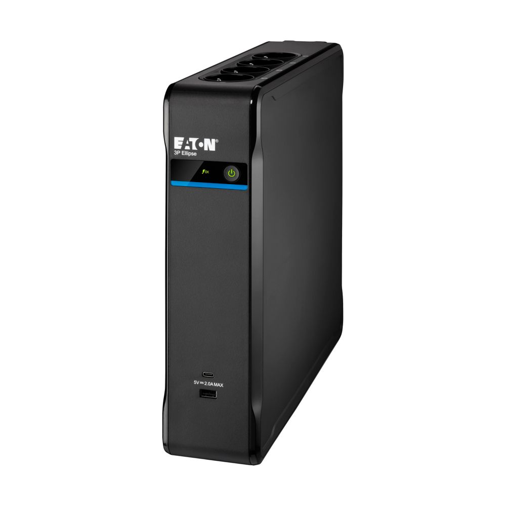 Eaton 3P Ellipse off-line UPS USB IEC, 1700VA/1040W, input: C14, outputs: (4) C13, (4) C13 surge only, USB charge, tower