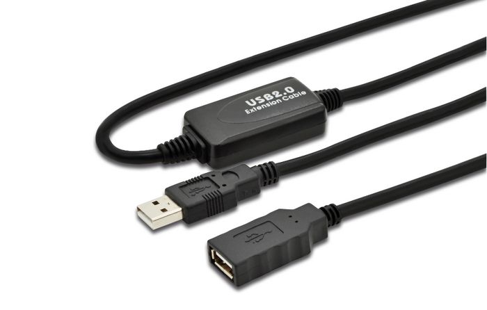 MicroConnect active USB 2.0 extension cable with integrated booster, 10m