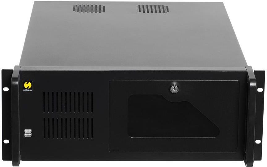 Netrack 19&quot; 4U server chassis, microATX/ATX, black, 482*177*450mm