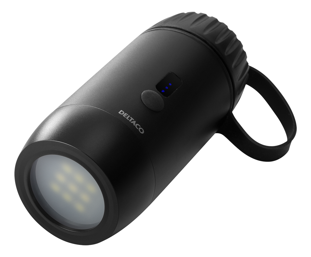 Veekindel akupank, 15000mAh, IP67, USB-A &amp; USB-C, LED taskulamp, SOS LED