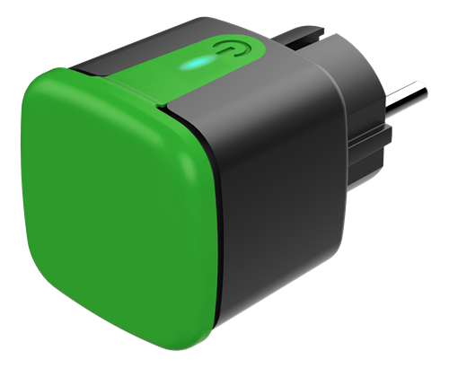 Nutikodu välipistik, Wi-Fi, IP44, 1*CEE7/3, 13A, must-roheline 