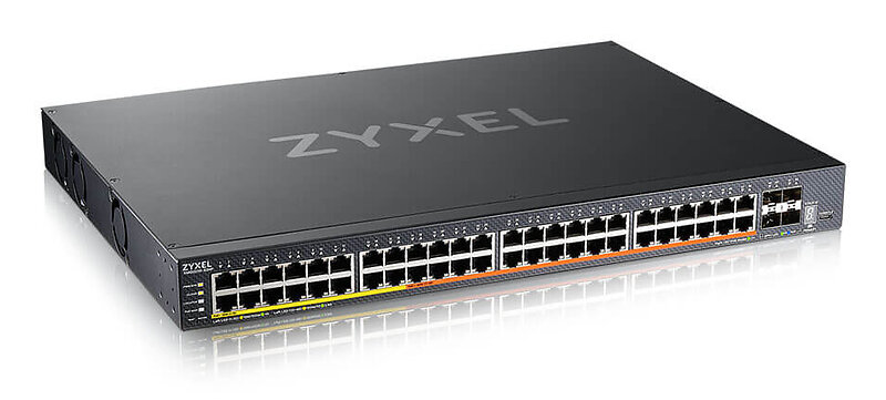 Zyxel XMG2230-52HP, L3 access switch, 16*2.5G, 32*1G, AC:960W PoE, DC:2400W PoE, 4*SFP+ uplink, incl. 1y Nebulaflex pro
