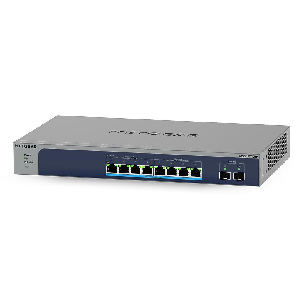 Netgear managed switch, 8*PoE++ multi-Gig (295W budget), 2*SFP+  
