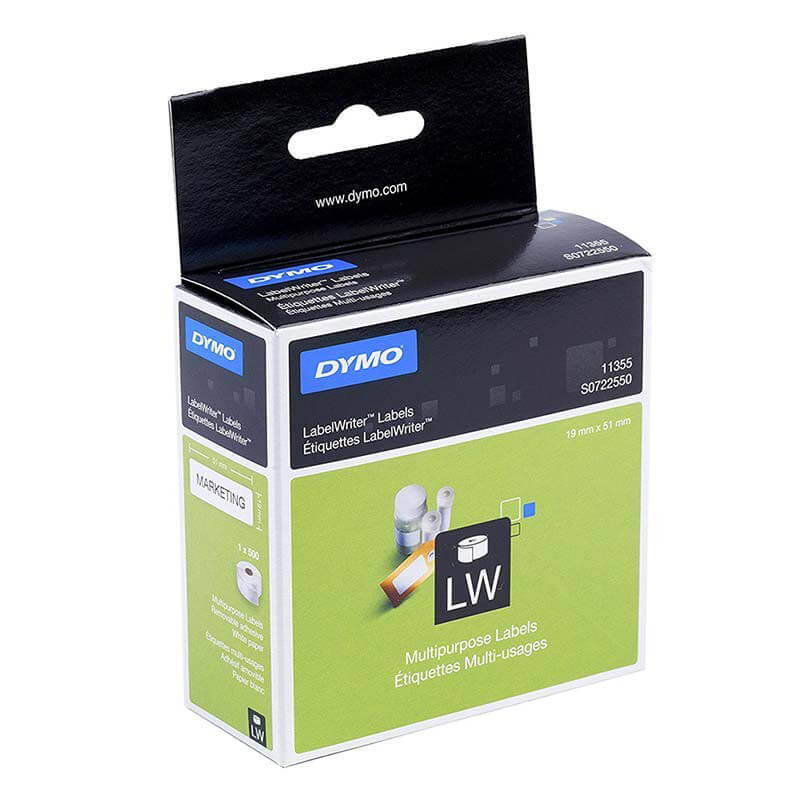 Dymo LW multi-purpose labels 19*51mm, 500 labels/roll