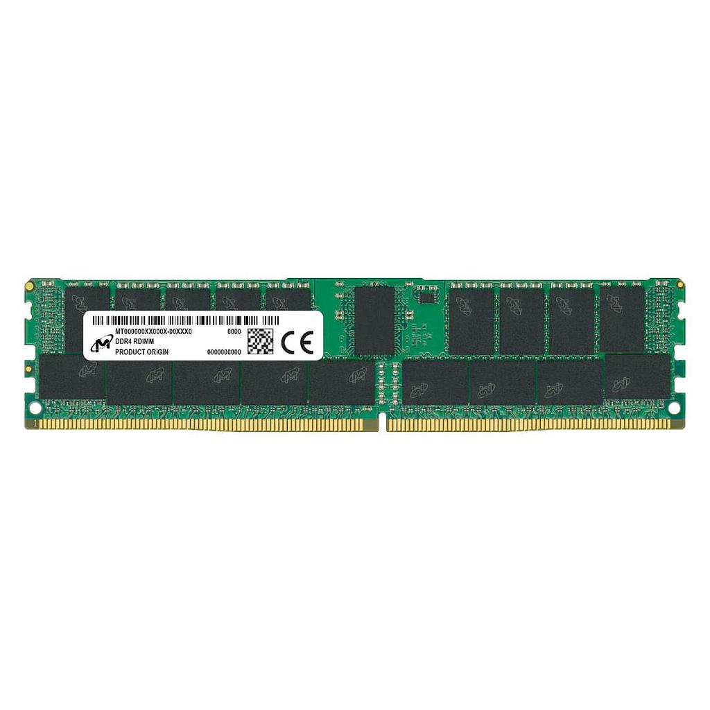 Micron DDR4 - module - 32 GB - DIMM 288-pin - 2666 MHz / PC4-21300 CL19 - 1.2 V - registered - ECC, refurbished