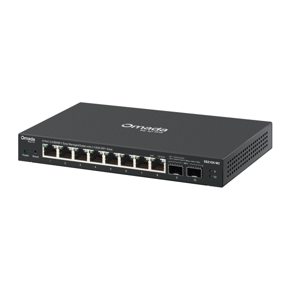 Omada 8-port 2.5G BASE-T easy managed switch with 2*10GE SFP+ slots