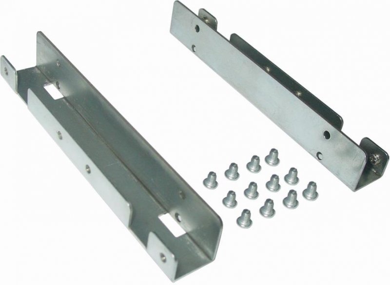 Metal mounting frame for 2 pcs x 2.5'' SSD to 3.5'' bay