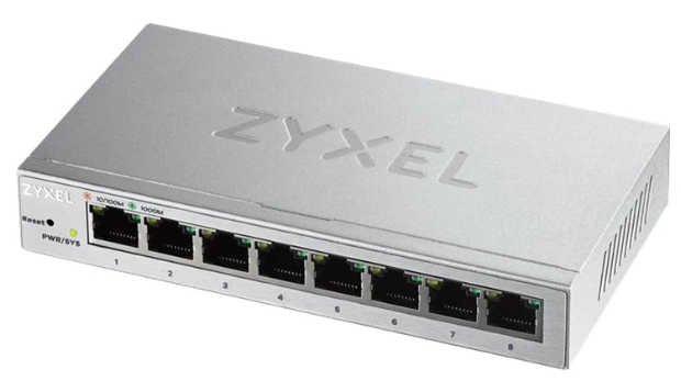 GS1200-8, 8 port Gigabit webmanaged switch